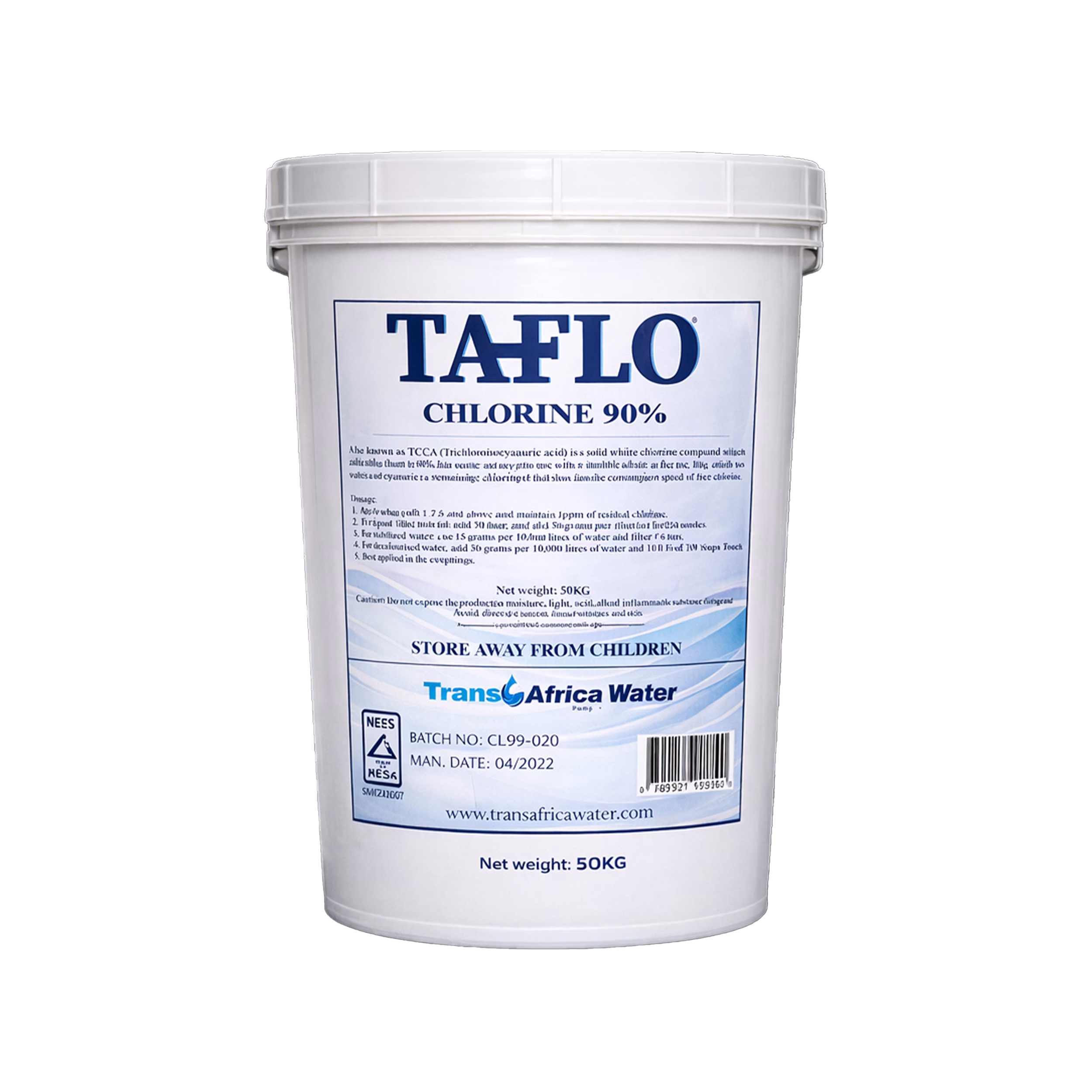 TAFLO 90% CHLORINE 50KG